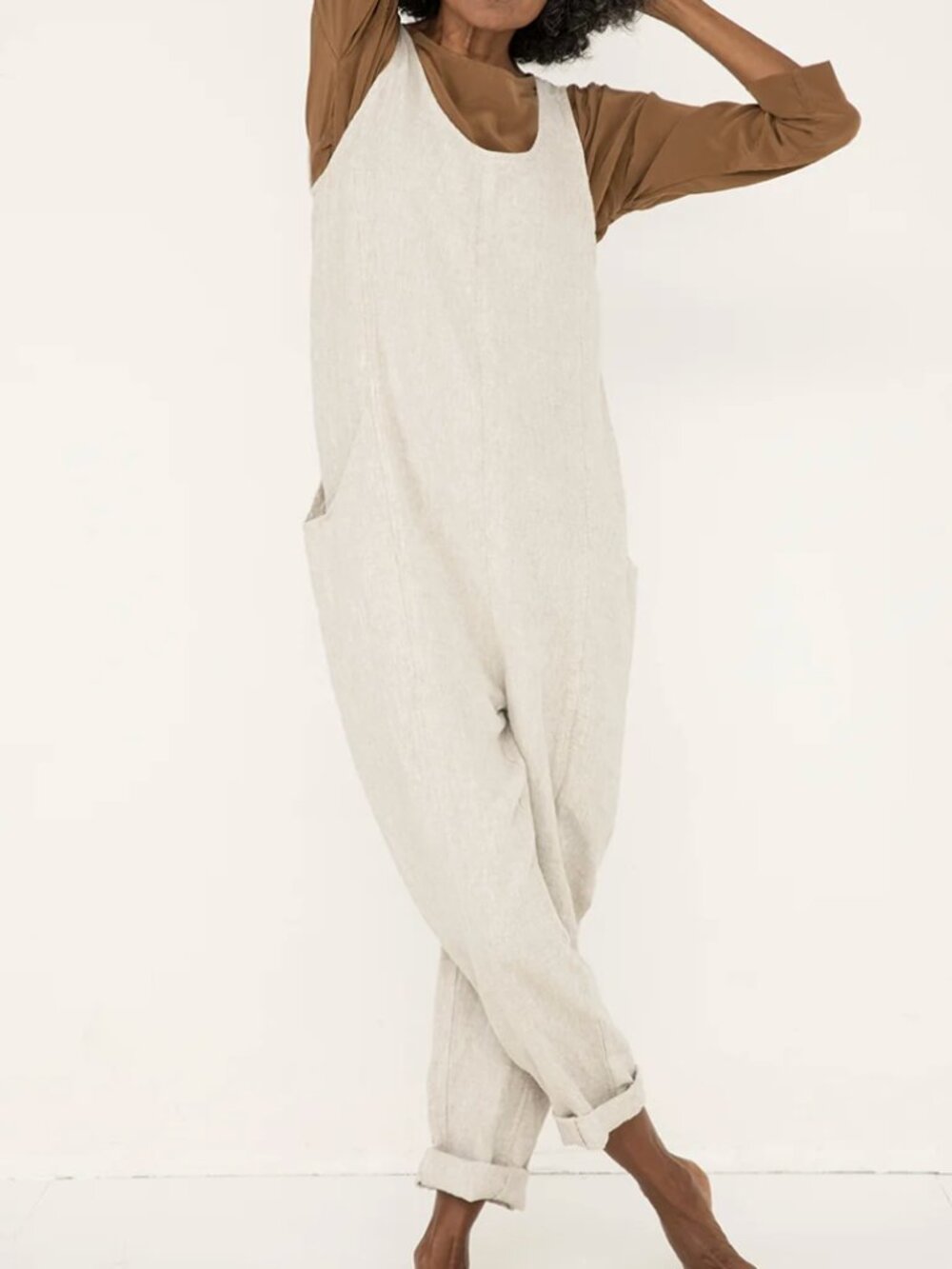 Elizabeth Suzann Clyde Jumpsuit (Ivory) - Size Small Regular